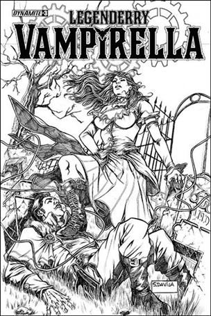 Legenderry Vampirella issue 3-B 1:10 Sketch Cover
