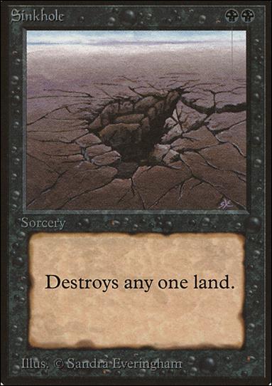 Magic the Gathering: Limited Edition Beta (Base Set) card 130 Sinkhole