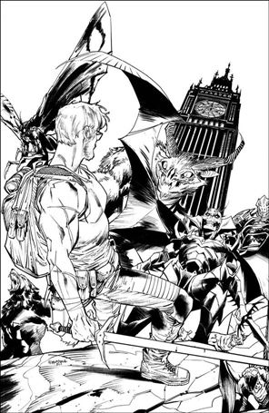 Once & Future issue 19-B Dan Mora 1:10 Black & White Virgin Cover