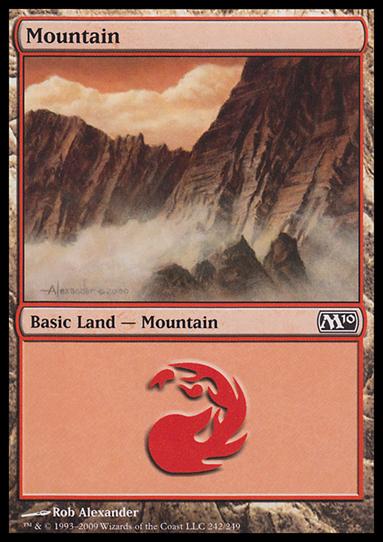 Magic the Gathering: 2010 Core Set (Base Set) card 242 Mountain