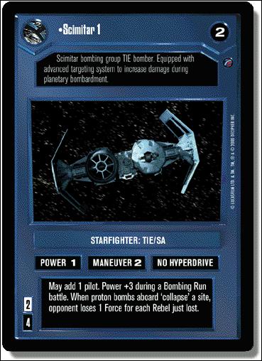 Star Wars: Death Star II Limited (Base Set) card 79 Scimitar 1
