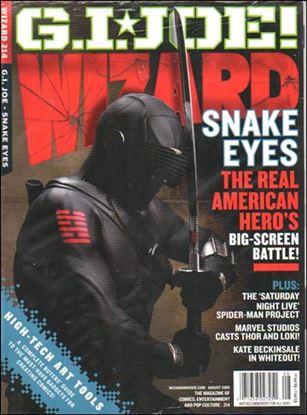 Wizard: The Magazine of Comics, Entertainment and Pop Culture issue 214 Snake Eyes Photo Cover