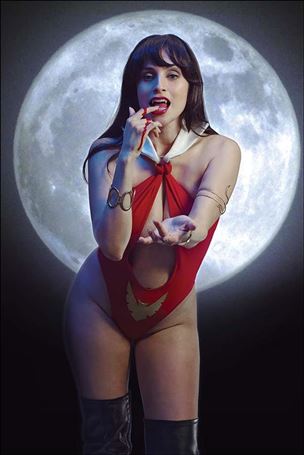 Vampirella/Dejah Thoris issue 4-K Vampirella Virgin Cosplay Photo Cover