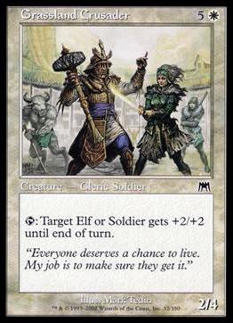 Magic the Gathering: Onslaught (Base Set) card 32 Grassland Crusader