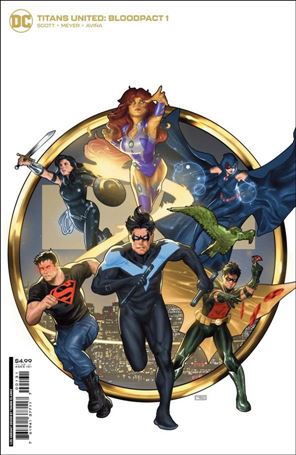 Titans United: Bloodpact issue 1-D Taurin Clarke 1:25 Cardstock Cover