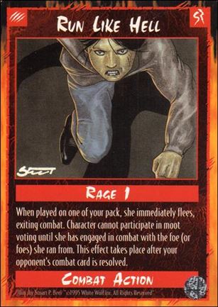 Rage Limited (Base Set) card 222 Run Like Hell 