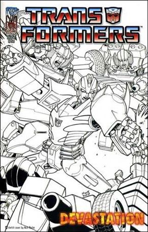 Transformers: Devastation issue 2-D Nick Roche 1:25 Sketch Cover