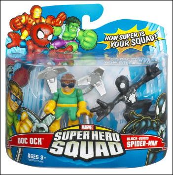 Marvel Super Hero Squad figure 25 Doc Ock (Classic) and Spider-Man (Black Costume)