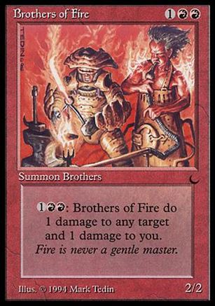 Magic the Gathering: The Dark (Base Set) card 59 Brothers of Fire
