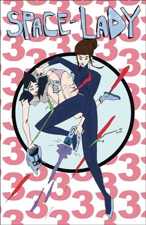 Space-Lady issue 3-B Ashley Warwick Pink Numbers Cover