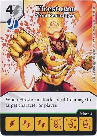 DC Comics Dice Masters Justice League  card 86 Firestorm - Atom Rearranger