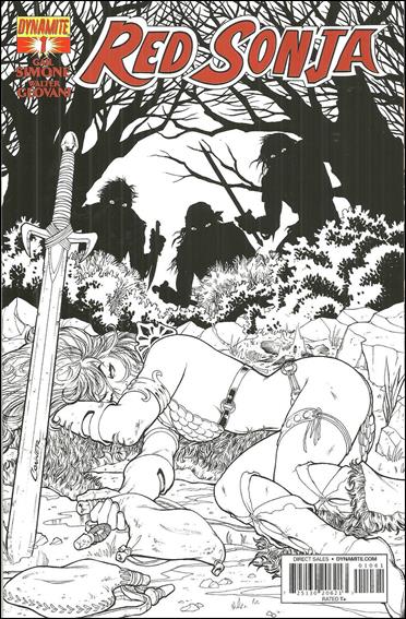 Red Sonja (2013) issue 1-G Amanda Conner 1:15 Black & White Cover