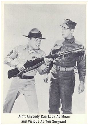 Gomer Pyle (Base Set) card 27 Ain't Anybody Can Look As Mean and Vicious
