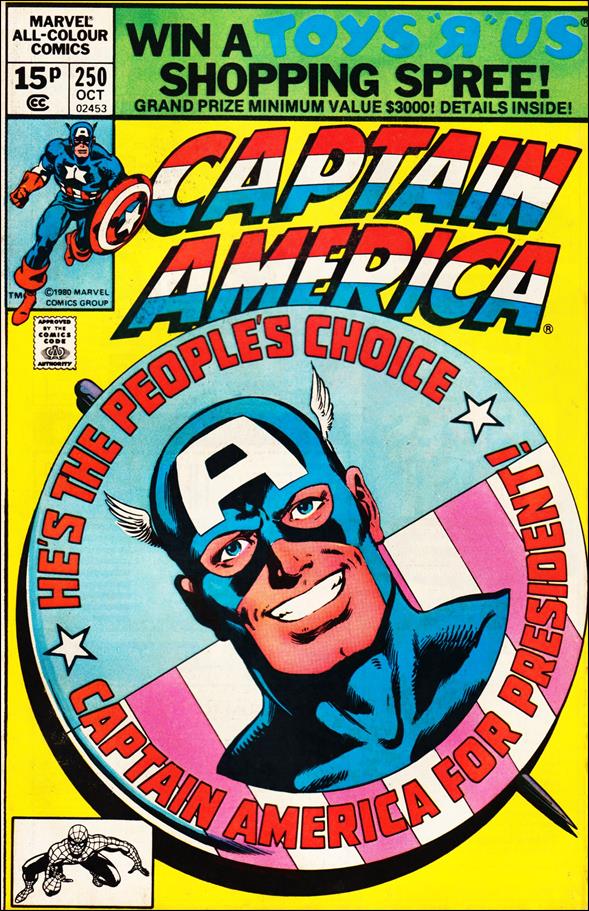 Captain America (1968) issue 250-B UK Price Cover