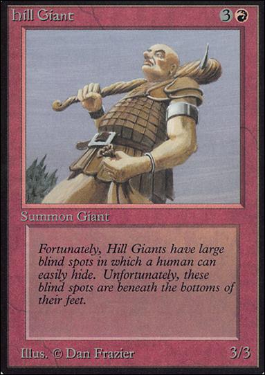 Magic the Gathering: Limited Edition Alpha (Base Set) card 157 Hill Giant