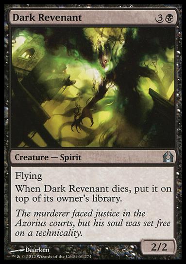 Magic the Gathering: Return to Ravnica (Base Set) card 61 Dark Revenant