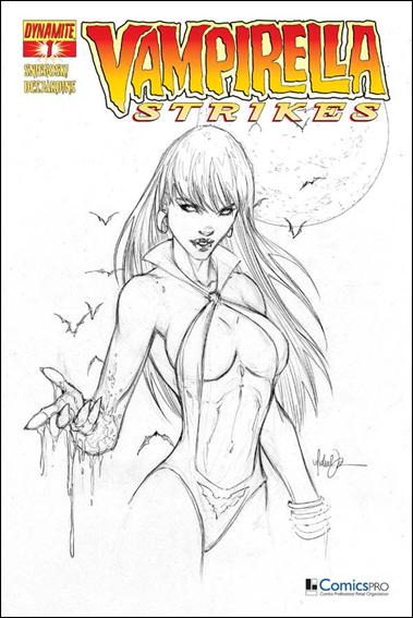 Vampirella Strikes (2013) issue 1-J Michael Turner ComicsPRO Sketch Cover 1/400