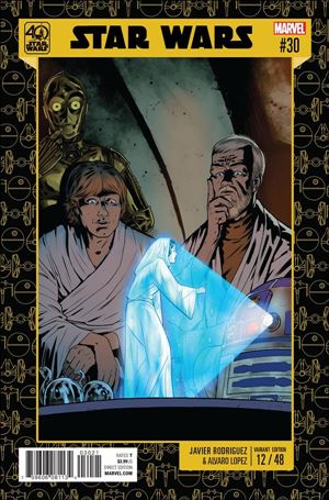 Star Wars (2015) issue 30-C Javier Rodriguez Star Wars 40th Anniversary Cover