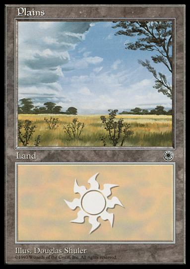 Magic the Gathering: Portal (Base Set) card 196-D Plains