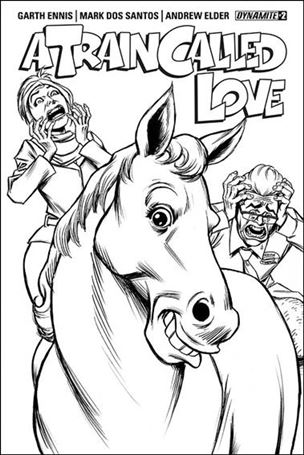 Train Called Love issue 2-B 1:10 Black & White Cover
