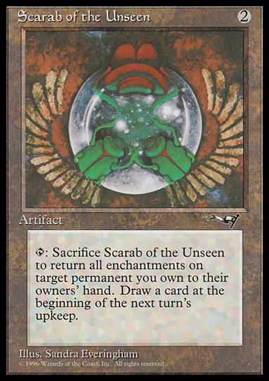 Magic the Gathering: Alliances (Base Set) card 128 Scarab of the Unseen