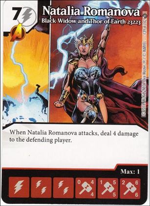 Marvel Dice Masters Civil War card 139 Natalia Romanova: Black Widow /Thor  Earth 23223