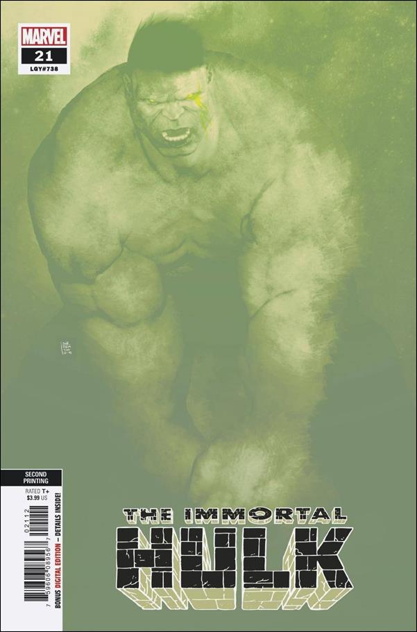 Immortal Hulk issue 21-B Andrea Sorrentino Cover (2nd Printing)