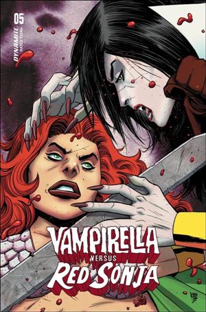 Vampirella vs Red Sonja issue 5-D Drew Moss Cover