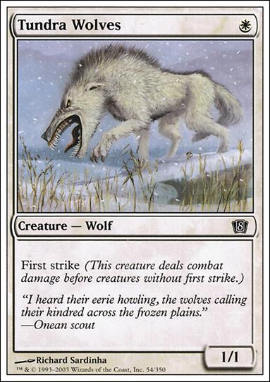 Magic the Gathering: 8th Edition (Base Set) card 54 Tundra Wolves