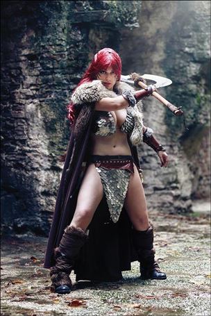 Red Sonja: Age of Chaos issue 5-P 1:30 Virgin Cosplay Photo Cover