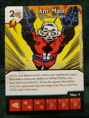 Marvel Dice Masters Civil War card M2016 . 10 Ant-Man: Classic Avenger