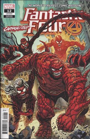 Fantastic Four (2018) issue 12-B Patrick Zircher Carnage-ized Cover