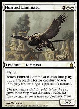 Magic the Gathering: Ravnica (Base Set)  card 22 Hunted Lammasu