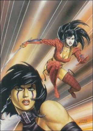Joseph Michael Linsner: Dawn & Beyond (Base Set) card 64 Razor and Batgirl