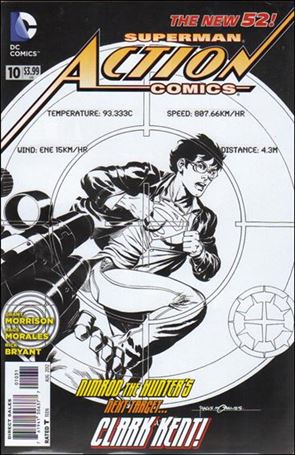 Action Comics (2011) issue 10-E Rags Morales 1:200 Sketch Cover