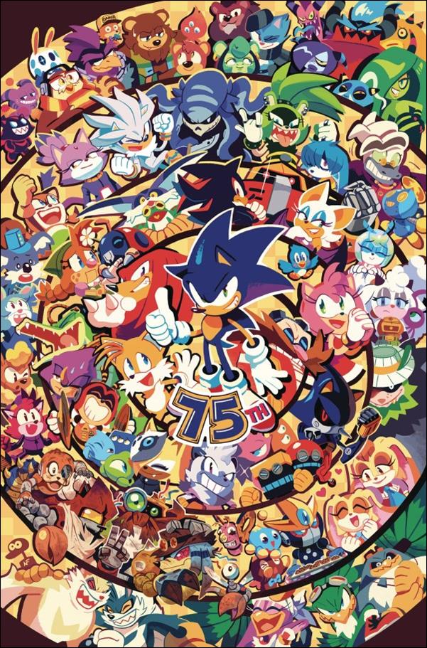 Sonic the Hedgehog (2018) issue 75-D Nathalie Fourdraine Virgin 1:10 Cover