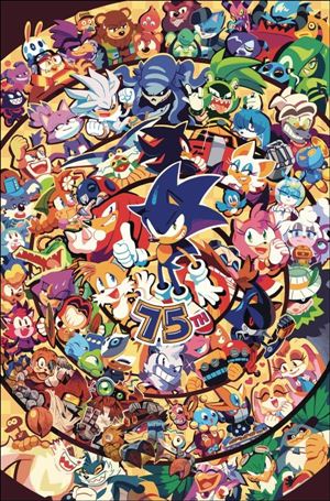 Sonic the Hedgehog (2018) issue 75-D Nathalie Fourdraine Virgin 1:10 Cover