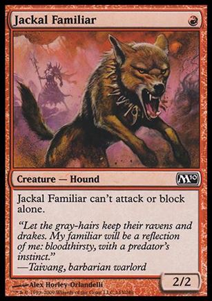 Magic the Gathering: 2010 Core Set (Base Set) card 143 Jackal Familiar