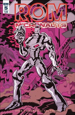 Rom & The Micronauts issue 5-B Corey Lewis Cover