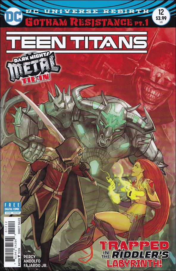 Teen Titans (2016) issue 12-C Second Printing Cover