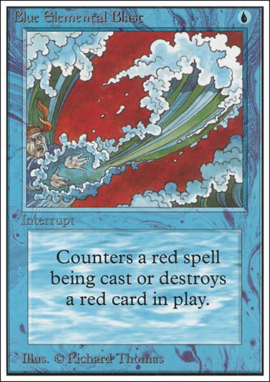 Magic the Gathering: Unlimited (Base Set) card 50 Blue Elemental Blast