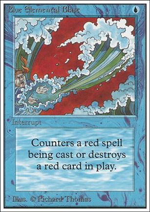 Magic the Gathering: Unlimited (Base Set) card 50 Blue Elemental Blast