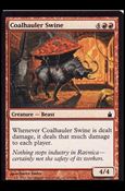 Magic the Gathering: Ravnica (Base Set)  card 119 Coalhauler Swine