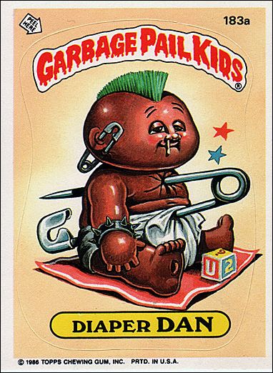 Garbage Pail Kids: Series 05 (Base Set) card 183a Diaper Dan