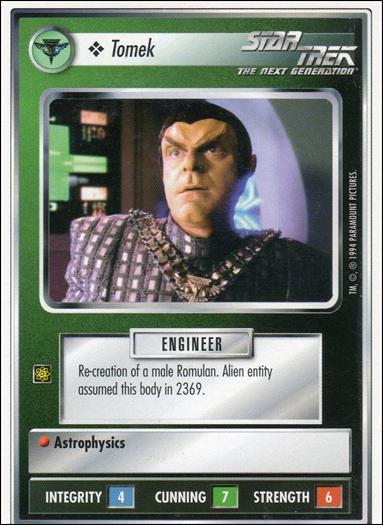 Star Trek: Premiere Unlimited (Base Set) card 328 Tomek
