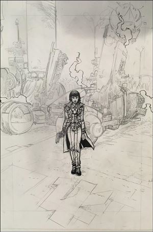 Blade Runner 2019 issue 5-D Paul Pope Virgin Sketch Cover