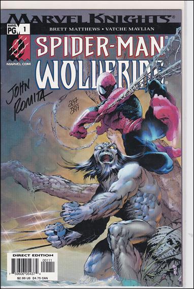 Spider-Man & Wolverine issue 1-B DF (Signed by John Romita Sr) 1/299
