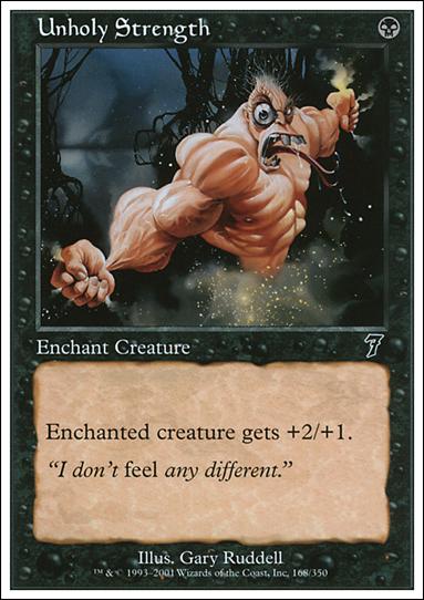 Magic the Gathering: 7th Edition (Base Set) card 168 Unholy Strength