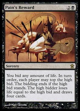 Magic the Gathering: Saviors of Kamigawa (Base Set) card 85 Pain's Reward