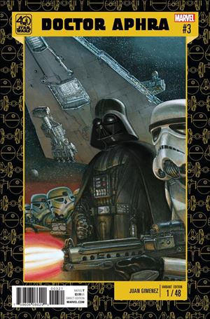Doctor Aphra issue 3-B Juan Gimenez Star Wars 40th Anniversary Cover